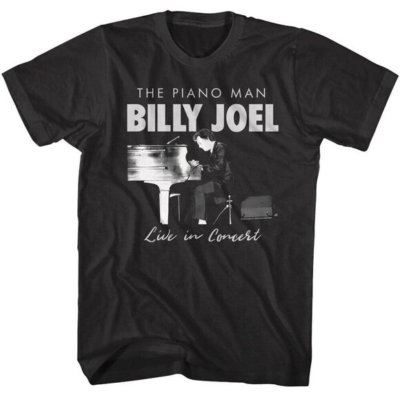Posh M Other - Billy Joel Piano Concert Graphic T-Shirt Live Music Pop Rock Tour Merch Tee 134